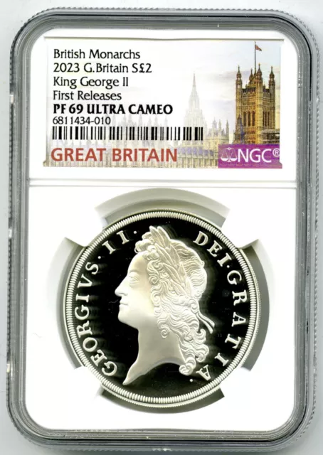 2023 Great Britain 1Oz Silver Proof Ngc Pf69 King George Ii British Monarchs Fr 2023 Great Britain 1Oz Silver Proof Ngc Pf69 King George Ii British Monarchs Fr
