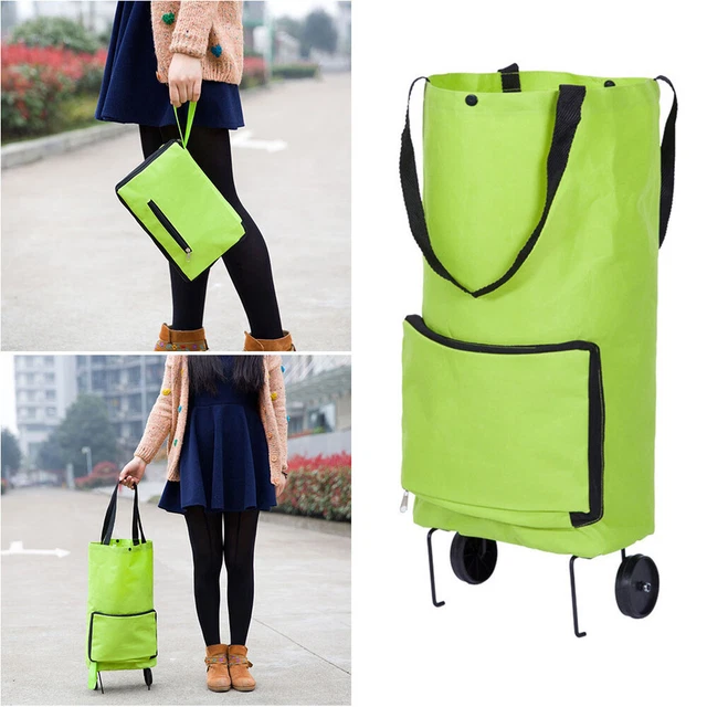 1Pc Einkaufstasche Tragbare Shopping Trolley Falten Trolley