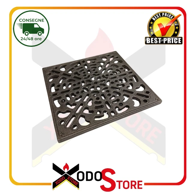 Grille En Fonte Pour Poêle Ou Cheminée - 38x26 Cm - Modèle CA136