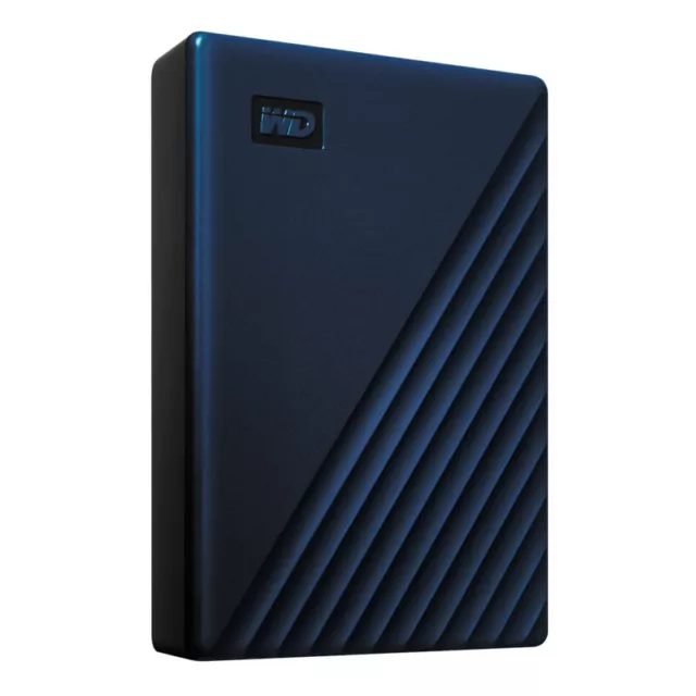 Western Digital 5TB My Passport Portable Hard Drive for Mac - Blue (WDBA2F0050BB