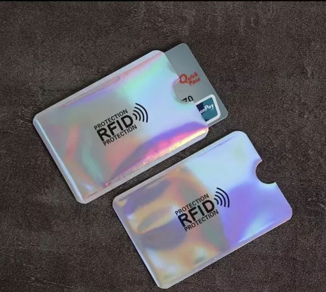 2x RFID Schutzhülle Schutz RFID NFC für Kreditkarten EC Karten RFID Card blocker