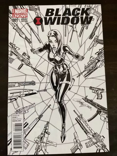 Black Widow #1 1:100 Campbell Sketch Variant Marvel Comics Nm