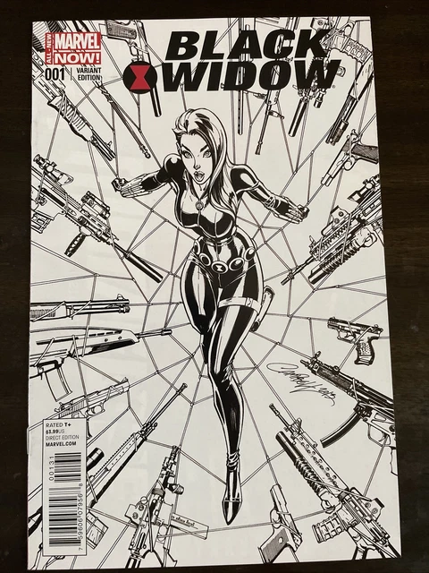 Black Widow #1 1:100 Campbell Sketch Variant Marvel Comics Nm