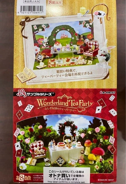 Re-ment Miniature Tableware alice in Wonderland Rement Tea Party Full with box 2