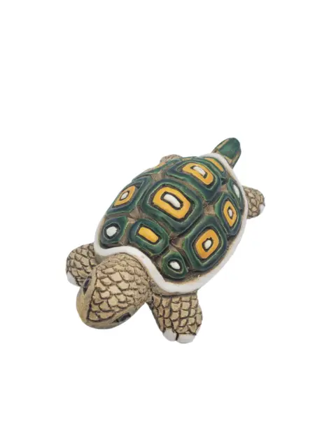 Vintage Artesania Rinconada Art Pottery Figurine Turtle Uruguay Clay Ceramic