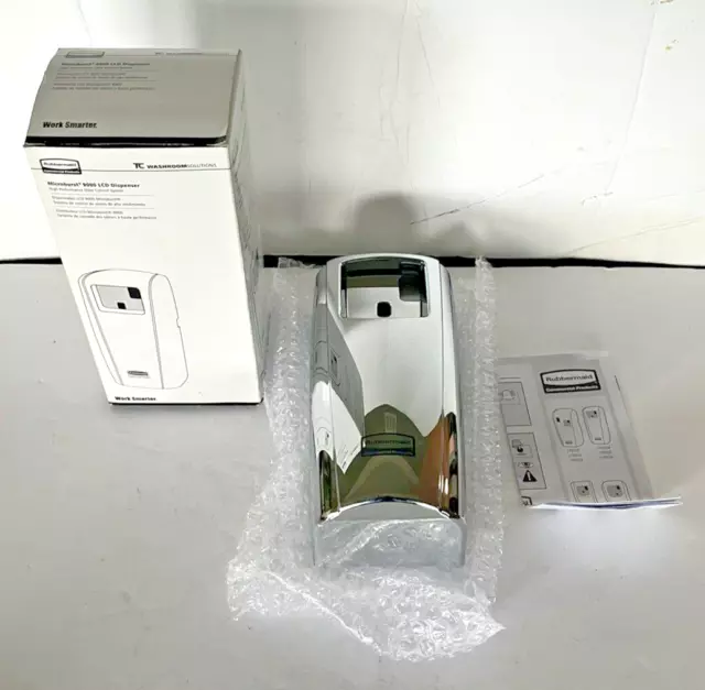 Rubbermaid Microburst 9000 Chrome LCD Odor Eliminator Dispenser 1793536