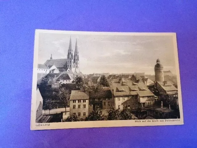 AK. Görlitz, Blick auf die Stadt mit Peterskirche,ungelaufen. 2