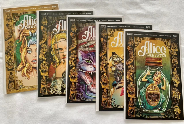 ALICE EVER AFTER #1 2 3 4 5 Run Set Lot BOOM wonderland horror 1st app GRIM