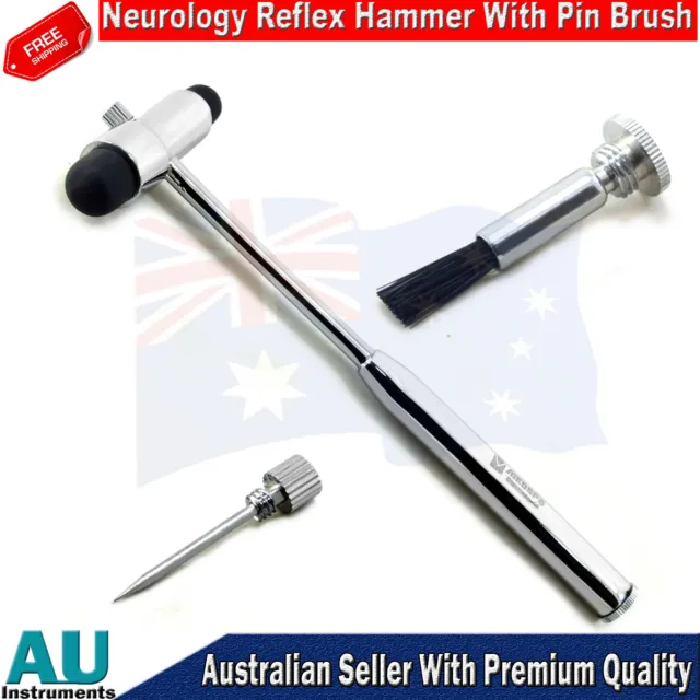 1 Buck Hammer Brush & Needle Reflex Hammer Medical Diagnostic Neurological New