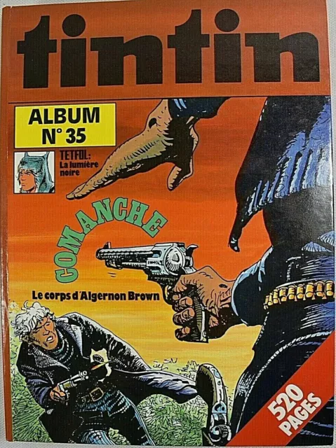 Reliure Recueil Album Tintin N° 35 Du 343 Au 352 Ed Francaise 10 Numeros 1982