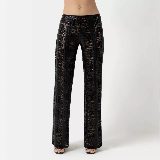 Patrice Catanzaro, Rylee, Pantalon sequin noir très chic pour femme