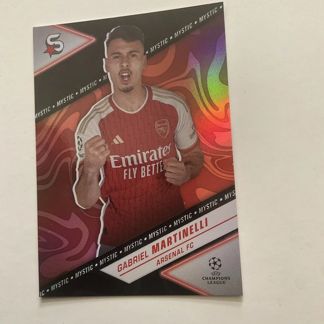TOPPS SUPERSTARS 2024 Gabriel Martinelli Mystic Parallel No 9 Mint £4.
