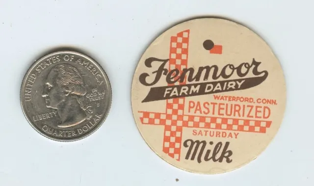 Fenmoor Farm Dairy . Waterford Connecticut . Saturday Milk Cap