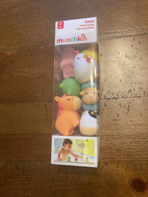 Munchkin 8-pk. Farm Bath Squirts One Size Multi NEW in Box