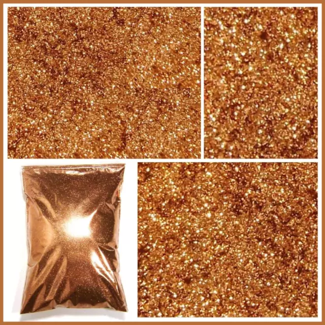 2lb Shiny Copper Metal Flake, .004", .008", .015", .025", Premium Additive, 907g