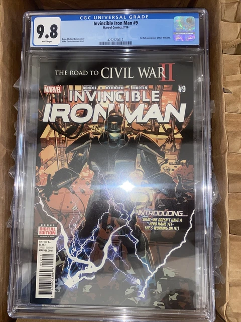 Invincible Iron Man 9 - 2016 - CGC 9.8 - 1st Appearance of Riri Williams
