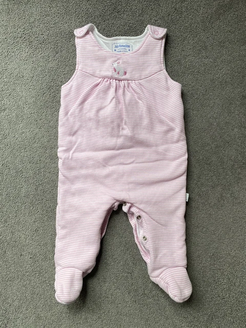 Jojo Maman Bebe Baby Girl Dungarees 6-9 months