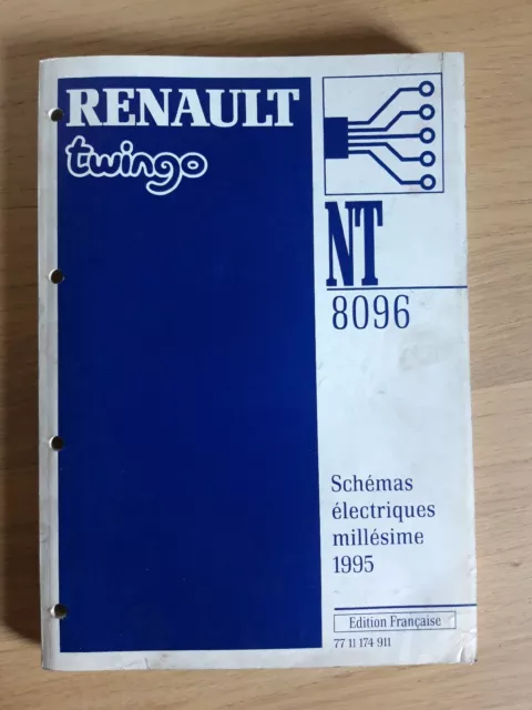 (337A) Manuel d'atelier RENAULT - Twingo, Schémas électriques Millésime 1995