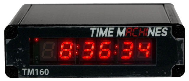 TimeMachines TM160 0.5" NTP Internet Synchronized Red LED Time Display Clock PoE
