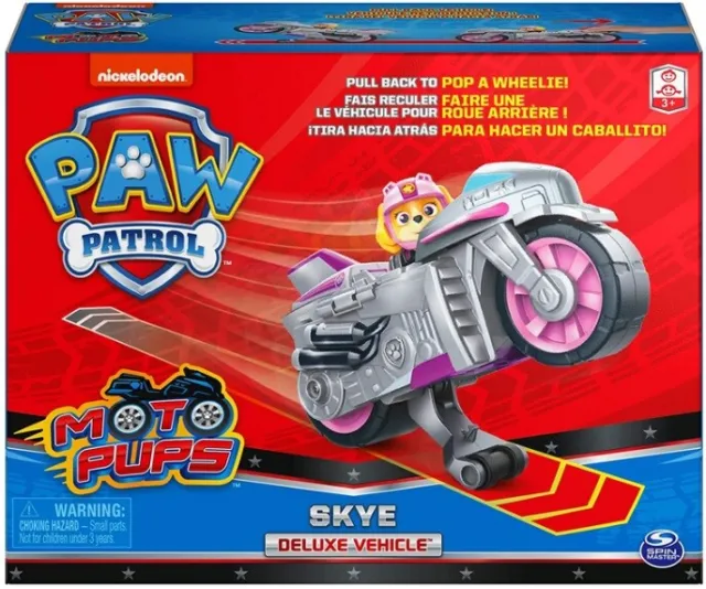 Paw Patrol LA Pat' Patrouille - VÉHICULE + Figurine Moto Pups
