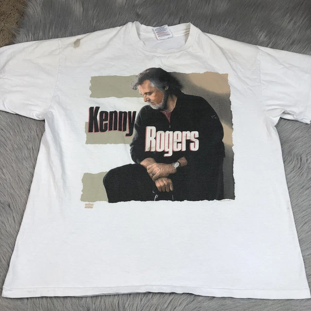 Vintage 1993 Kenny Rogers Country Music T Shirt White