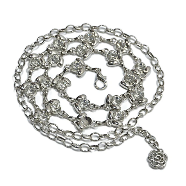 Fräulein Ethnische Kleiderkette Frauen-Diamant-Taillengürtel