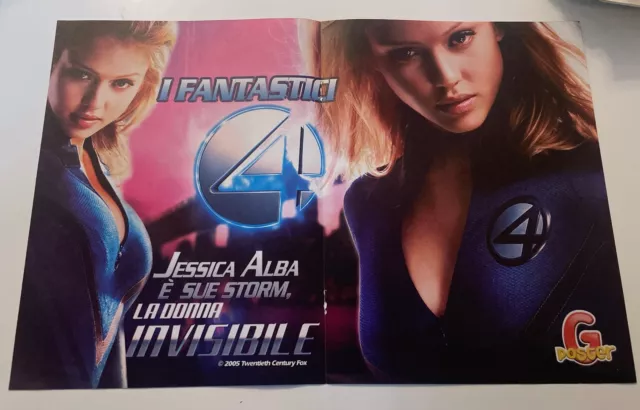 Poster I FANTASTICI 4 LA DONNA INVISIBILE Jessica Alba 26x40 Collezione