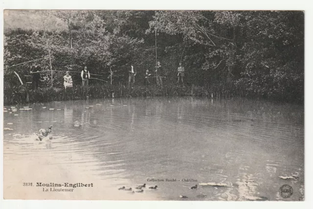 MOULINS ENGILBERT - Nievre - CPA 58 - la Lieutemer - Concours de Peche
