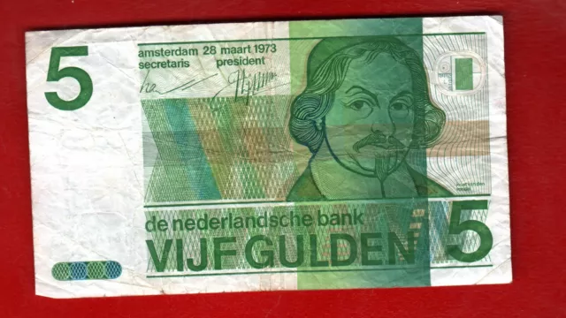 Netherland 5 Gulden  1973