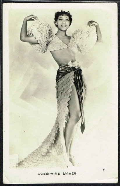 ☆ JOSEPHINE BAKER ☆ 1920er/1930er Jahre Schauspielerin/Tänzerin Postkarte #61