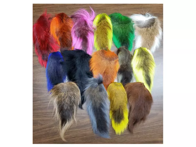 BUCKTAIL DEER TAILS ~ Fly Tying, Jigs, ~ Lure Making~Dyed~Lot Of 15 Colors!  $90.00 - PicClick