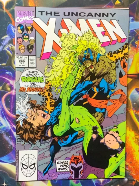 Uncanny X-Men #269 Rogue Marvel Comic 1990