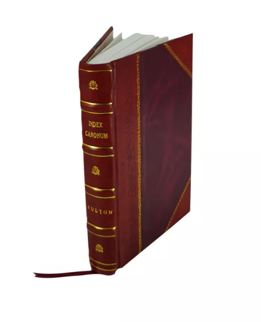 Index canonum the Greek text an English translation and a comple [Leather Bound]