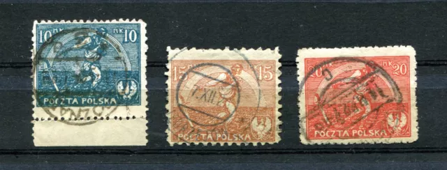 Briefmarken, Polen, Polska, 1921, Fi.125 - 7, Siewca, gebraucht