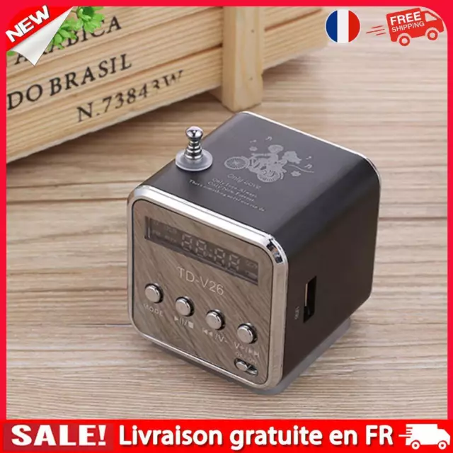 Portable TD-V26 Digital FM Radio Speaker Mini FM Radio Receiver /LCD Display St