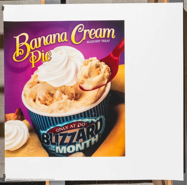 DAIRY QUEEN PROMOTIONAL Poster For Backlit Menu Sign Pecan Cluster