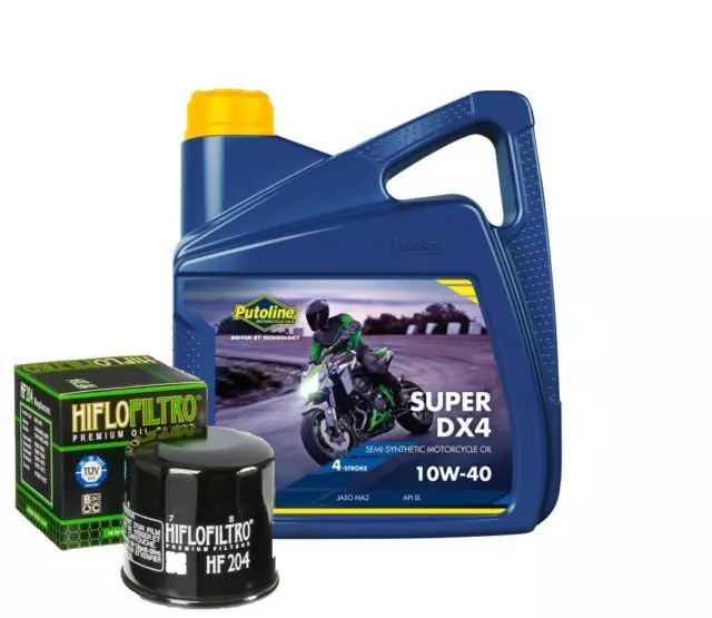 Suzuki GSXR 600 2006 2007 K6 K7 Putoline Super DX4 10W40 and Oil Filter