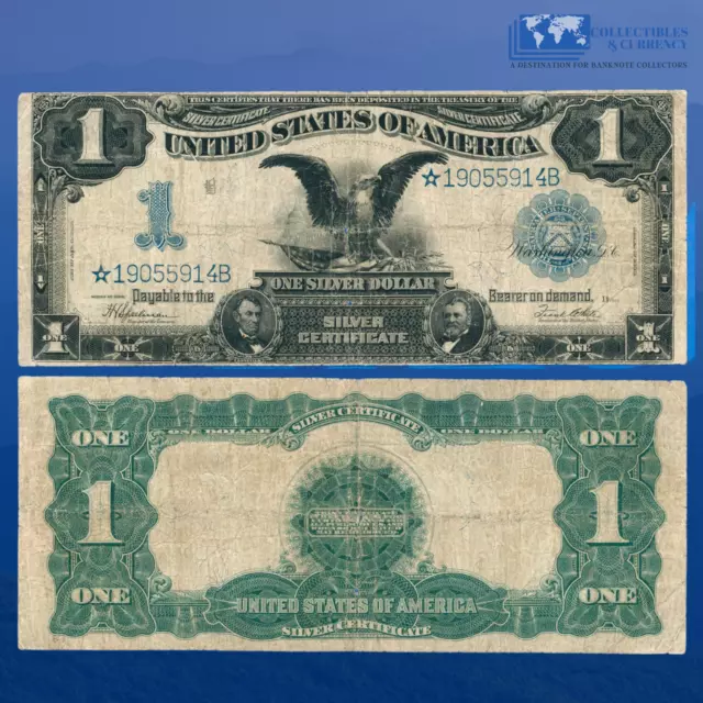Fr.236* 1899 $1 One Dollar Star Silver Certificate "BLACK EAGLE" , Fine #55914