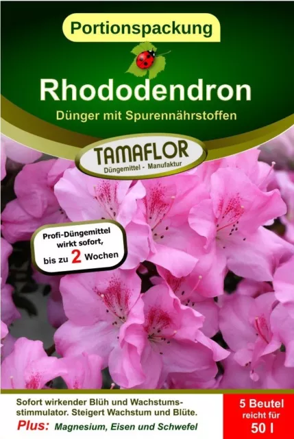 Rhododendron Dünger  Portionsbeutel für 50 l wirkt sofort + Spurennährstoffe