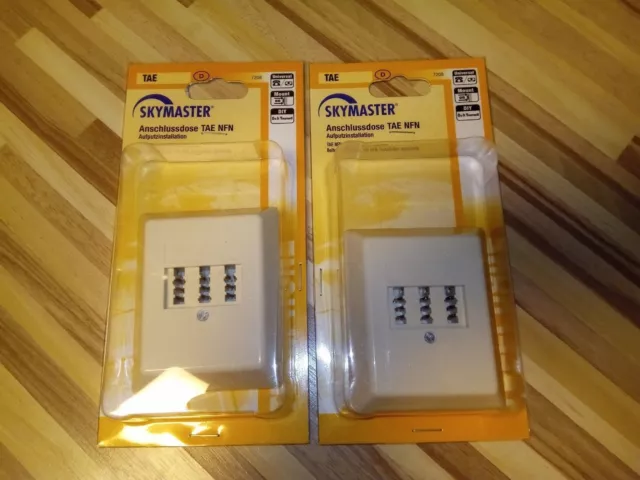 2 X Skymaster Telefondo­se TAE NFN Dose 1xTel­ 2xZusatzgeräte 7208