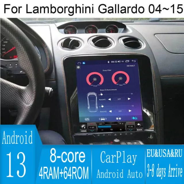 12.1" Android Navigation Car GPS Stereo Radio Carplay For Lamborghini Gallardo