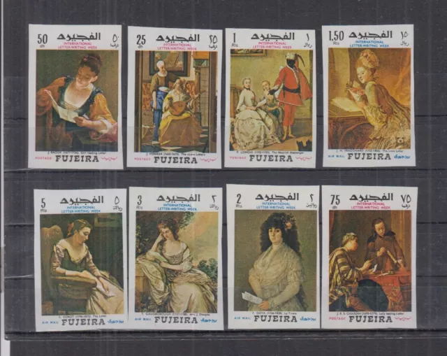 L611. Fujeira - MNH - Art - Paintings - Imperf.