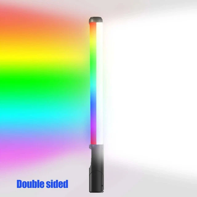 Dual-side RGB Handheld LED Video Light 2500K-9000K Photography Stick Wand R1A0