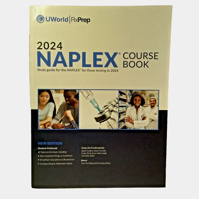 UWORLD RXPREP'S 2024 NAPLEX Course Book for Pharmacist Exam Preparation