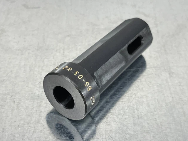 Global CNC 86-03 #2MT Drill Socket 1-1/4" OD Tool Holder Bushing #2 Morse Taper