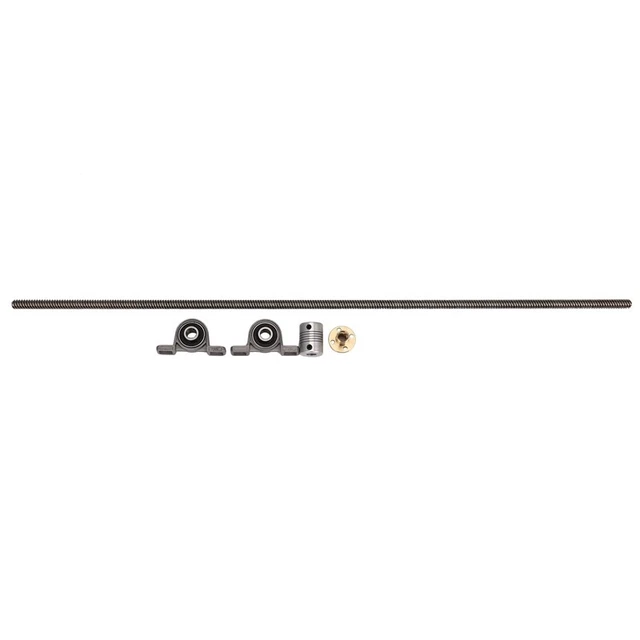 T8 8mm 500mm Threaded Rod with Nut Standing Bearing Mounted CNC Set for 3D-Dru X4I5