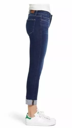 Paige Transcend Vintage Skyline Raw Hem Cuff Skinny Jeans Ollie Size 25 $219 3