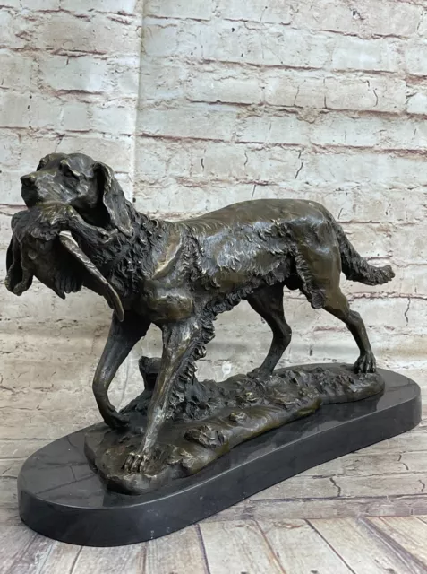 English Irish Gordon Red Setter Hunting Bird Gun Dog Bronze Statue Sculpture