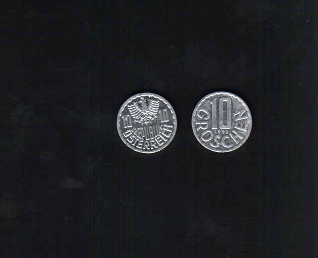 Austria 10 GROSCHEN KM-2878 1992-2001 x 1 Pcs Austrian UNC Pre Euro Money Coin