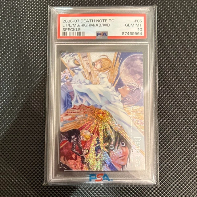 psa  DEATH NOTE デスノート  SPECKLE L カード トレカ PSA10 Death Note Trading Card Japanese Light Yagami L Gods